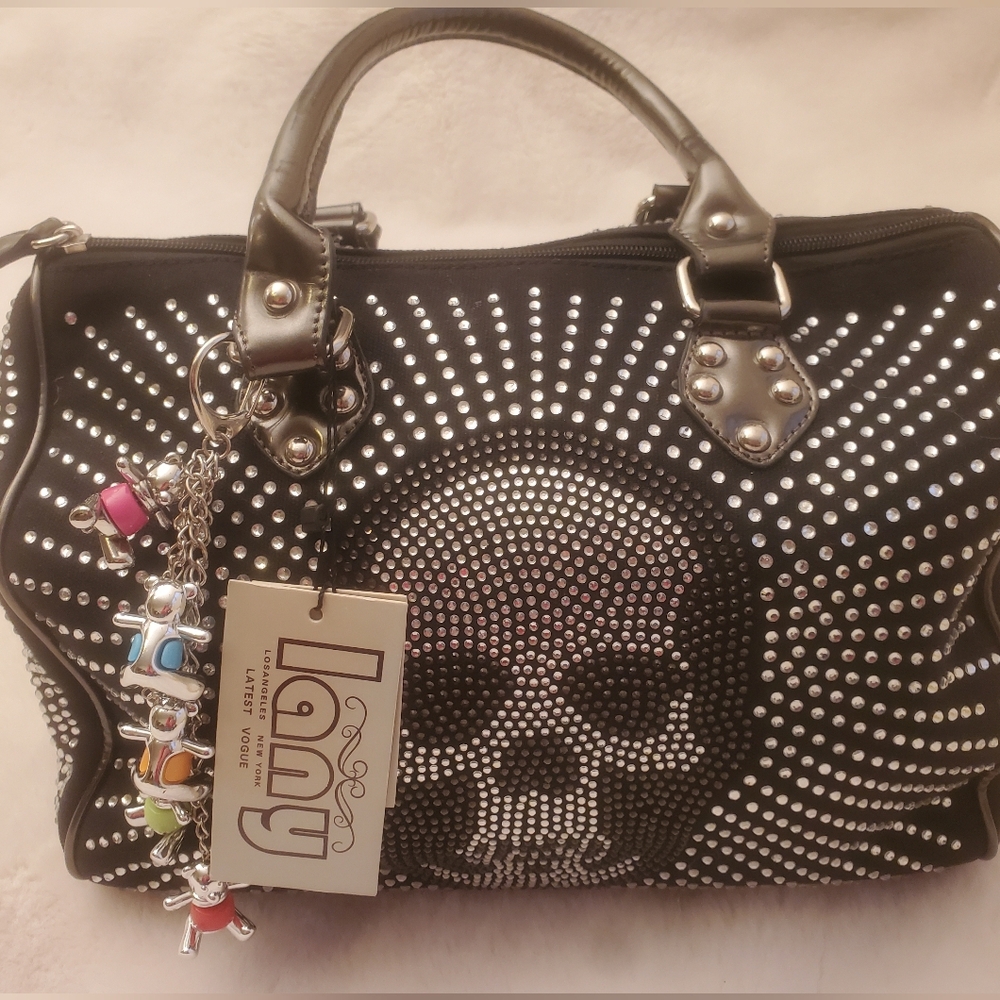 New Lany Rhinestone Skully Handbag
